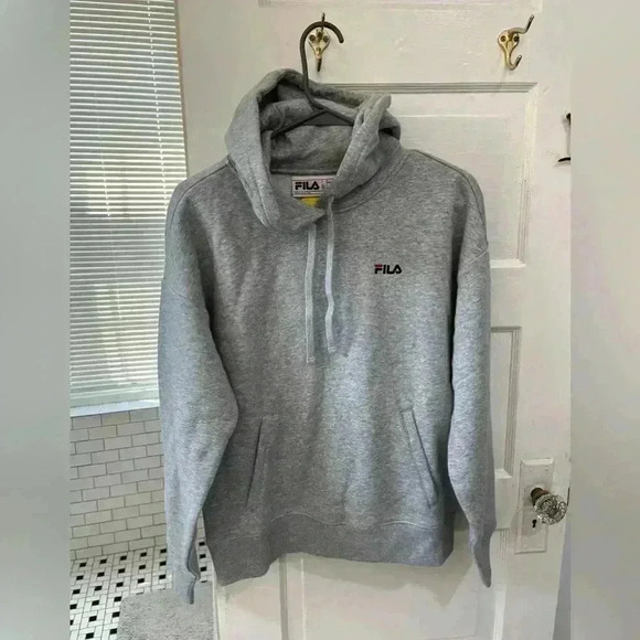NWT Fila grey womens hoodie size small - Picture 1 of 7